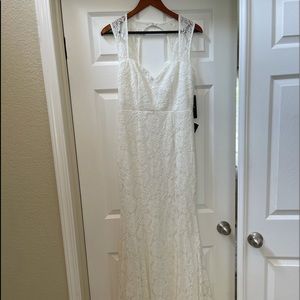 Rosetta White Lace Maxi Dress